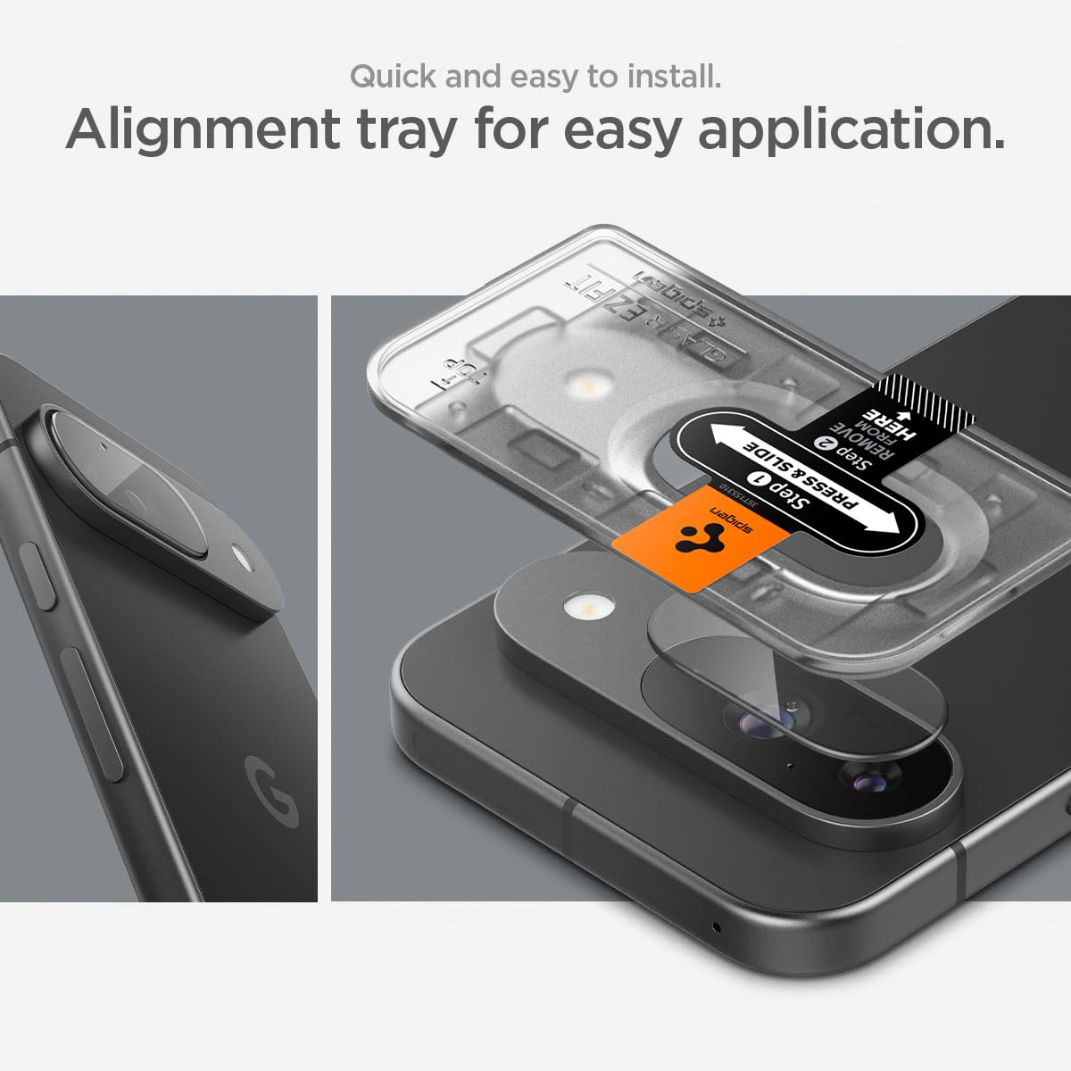 Spigen Camera Lens Screen Protector [Glastr Ez Fit Optik] Designed For Google Pixel 9 Pro [Case Friendly] - 2 Pack