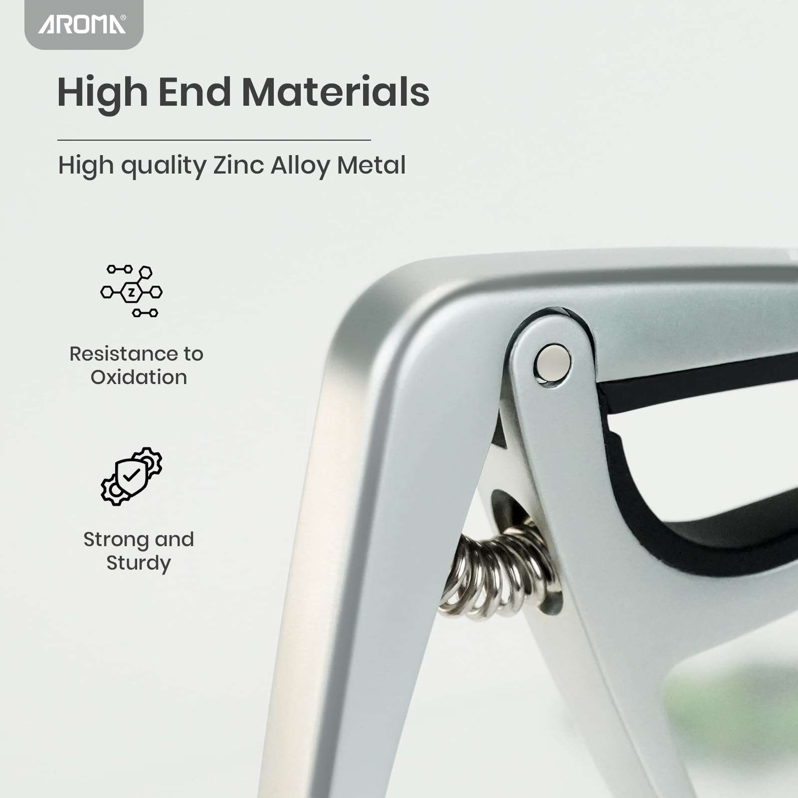 Aroma Guitar Capo For Classical Guitars With Steel Spring Trigger One Hand Quick Release Capo For Nylon Strings Wide Neck Guitar