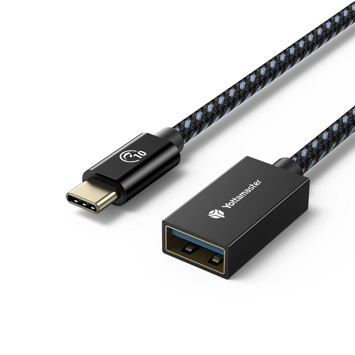 Yottamaster Usb Female To Usb C Male Adapter[10Gbps], Usb C To Usb A Female Adapter Cable Otg Cable Adapter Female Usb A To C Ma