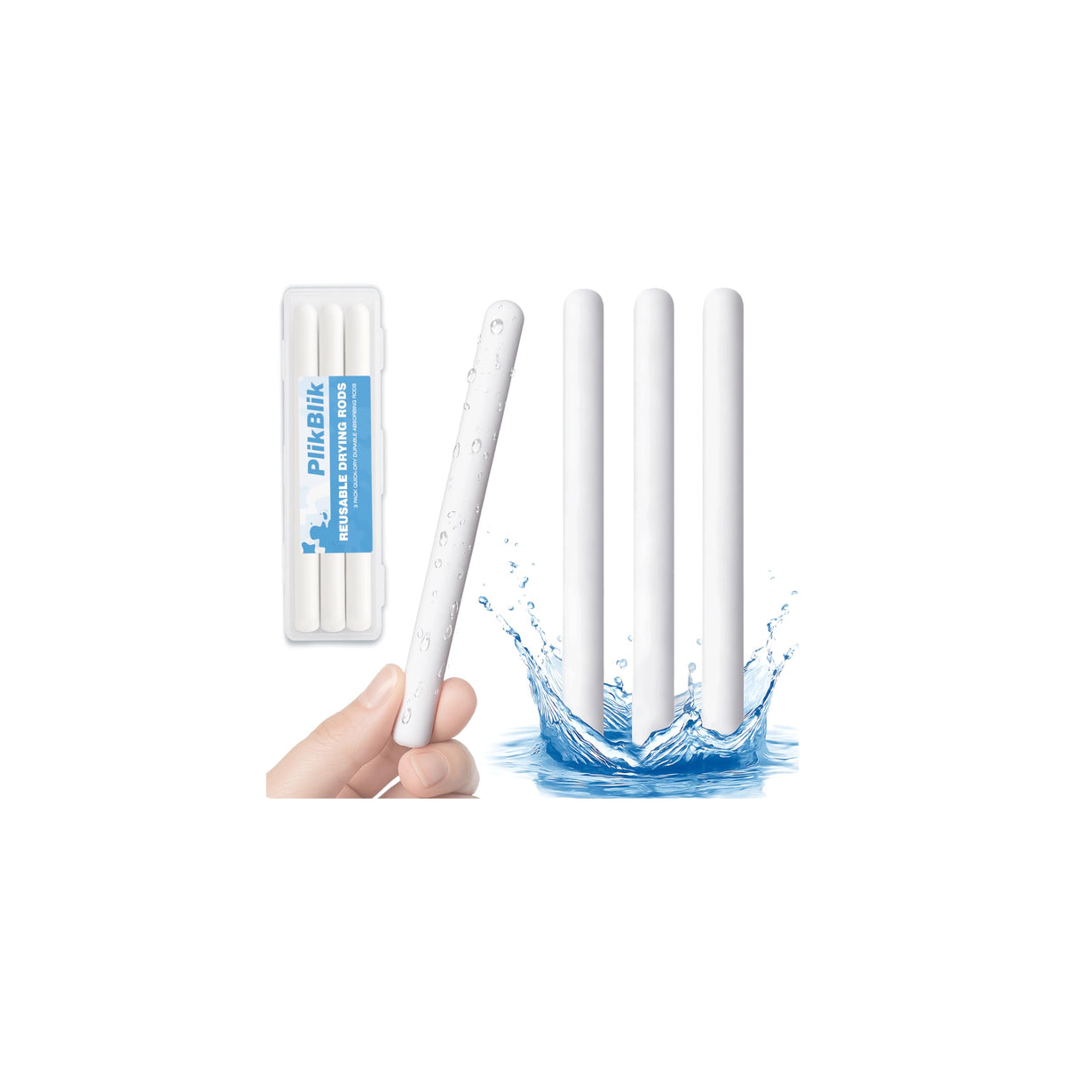 Drying Rod Stick for Toys, Reusable Diatom Desiccant & Deodorizer with ...