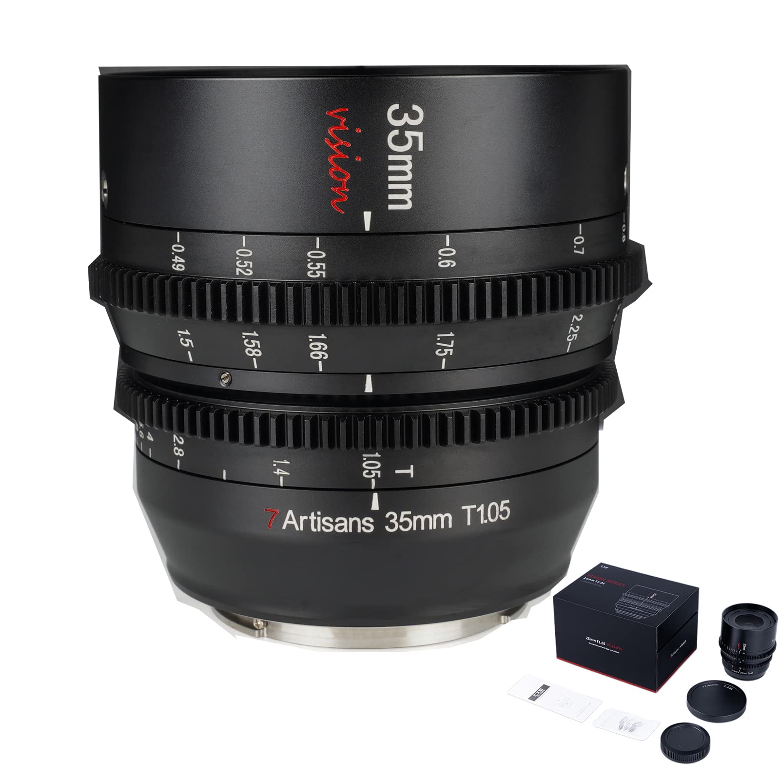 7Artisans 35Mm T1.05 Cine Lens For Sony E Mount Mirrorless Camera Lenses,Manual Focus Large Aperture