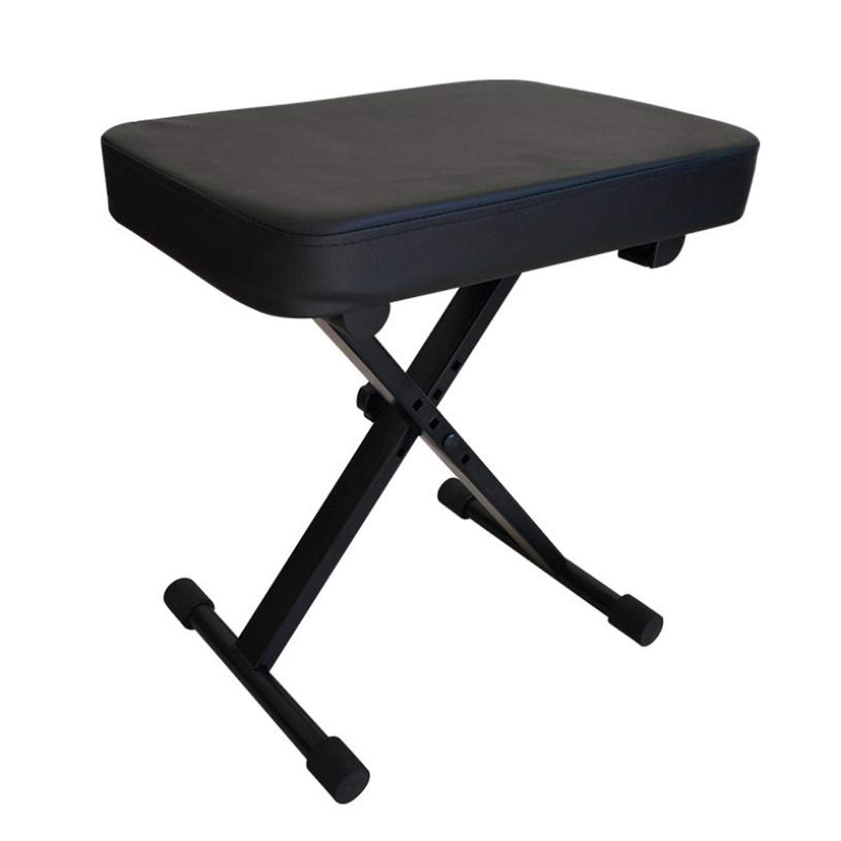 Miwayer Advanced Keyboard Bench, 4 Levels Height Adjustable Piano Stool, X-Style Piano Bench, Sponge Padded Piano Chair (Padded 