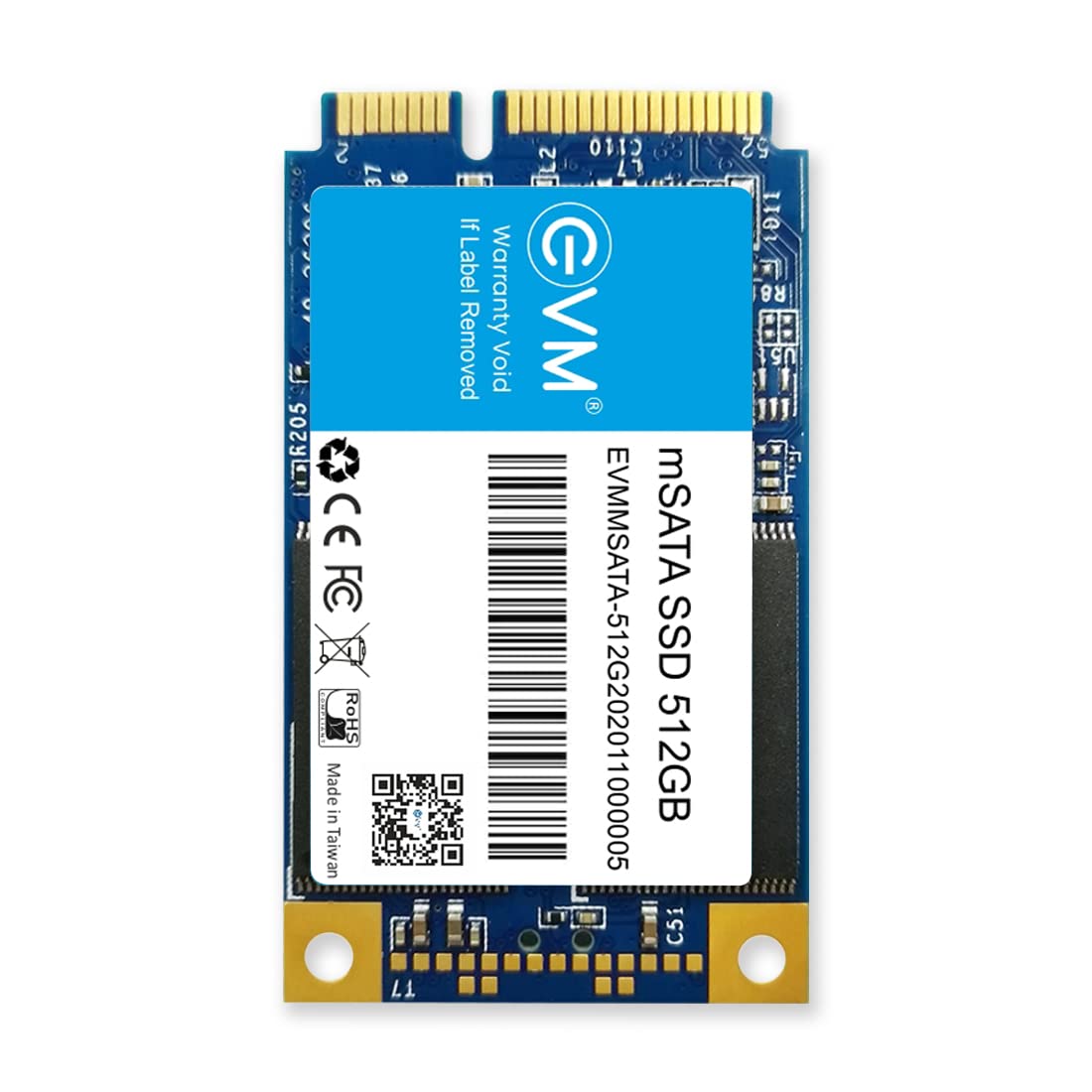 Evm 512Gb Msata Internal Ssd  520Mb/S Read & 500Mb/S Write  5Year Warranty (Evmms/512Gb)