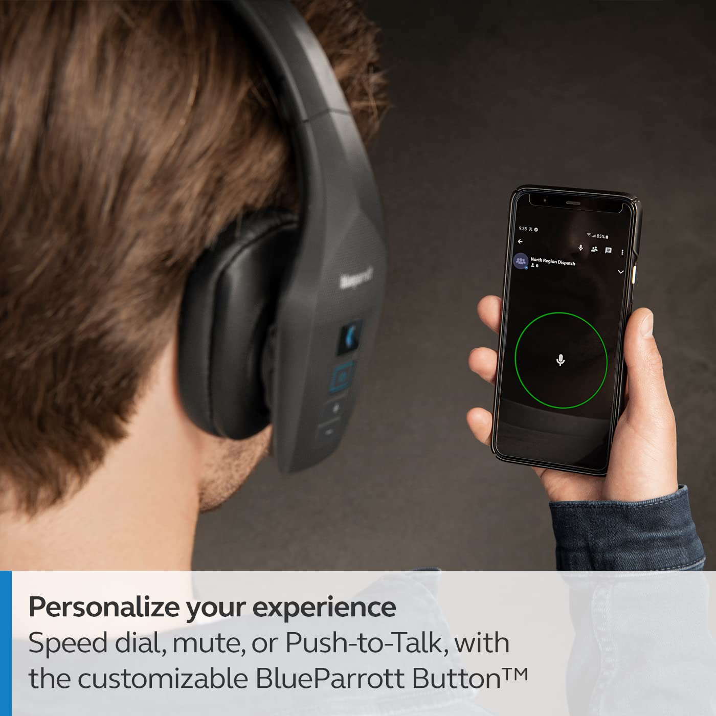 Blueparrott B650 Xt Noise Cancelling Bluetooth Mono Headset   Wireless ,Clear Calls With Activated Noise Cancellation, Extended