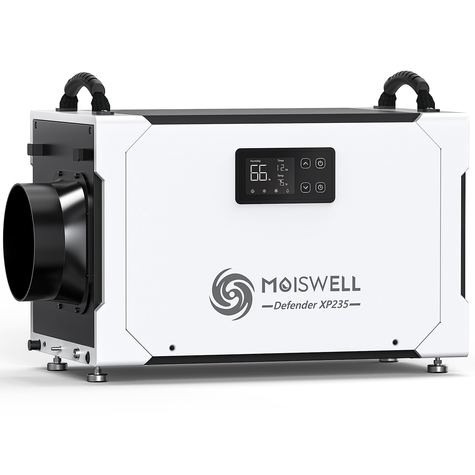 Moiswell 235 Pints Commercial Dehumidifier With Pump And Drain Hose, Crawl Space Dehumidifier Basement, Industry Water Damage Un