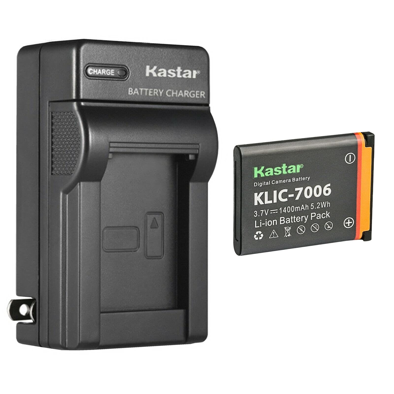 Kastar 1-Pack K7006 Battery and AC Wall Charger Replacement for Kodak Easyshare Touch M577, Easyshare MD30, PixPro FZ51 (KDK-FZ-