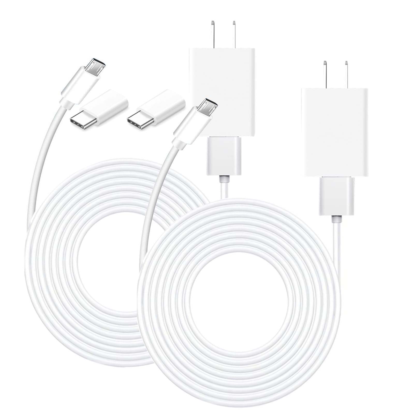 10Ft 2 Pack Power Adapter Plug 9V Charger For Arlo Pro And Arlo Pro 2, Q,Go 1, Arlo Essential Spotlight/Xl/Xl 2Nd Gen/Essential