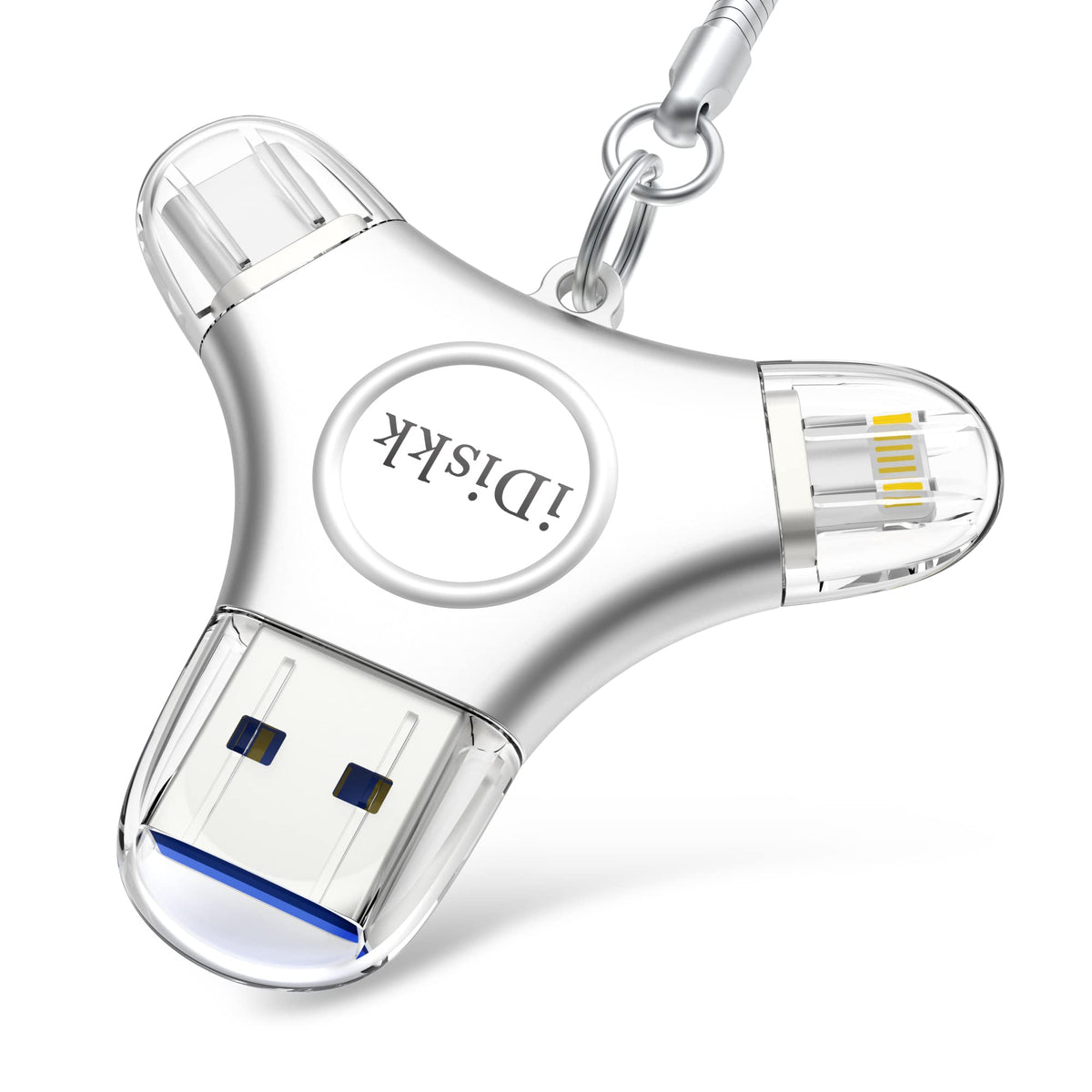 Idiskk 256Gb App Le Certified Flash Drive Photo Vault For Iphone 15 Usb C Ipad Pro Android Samsung Flash Drive For Iphone Photo Storage Stick Ipad Pro Photo Stick For Iphone And Computer