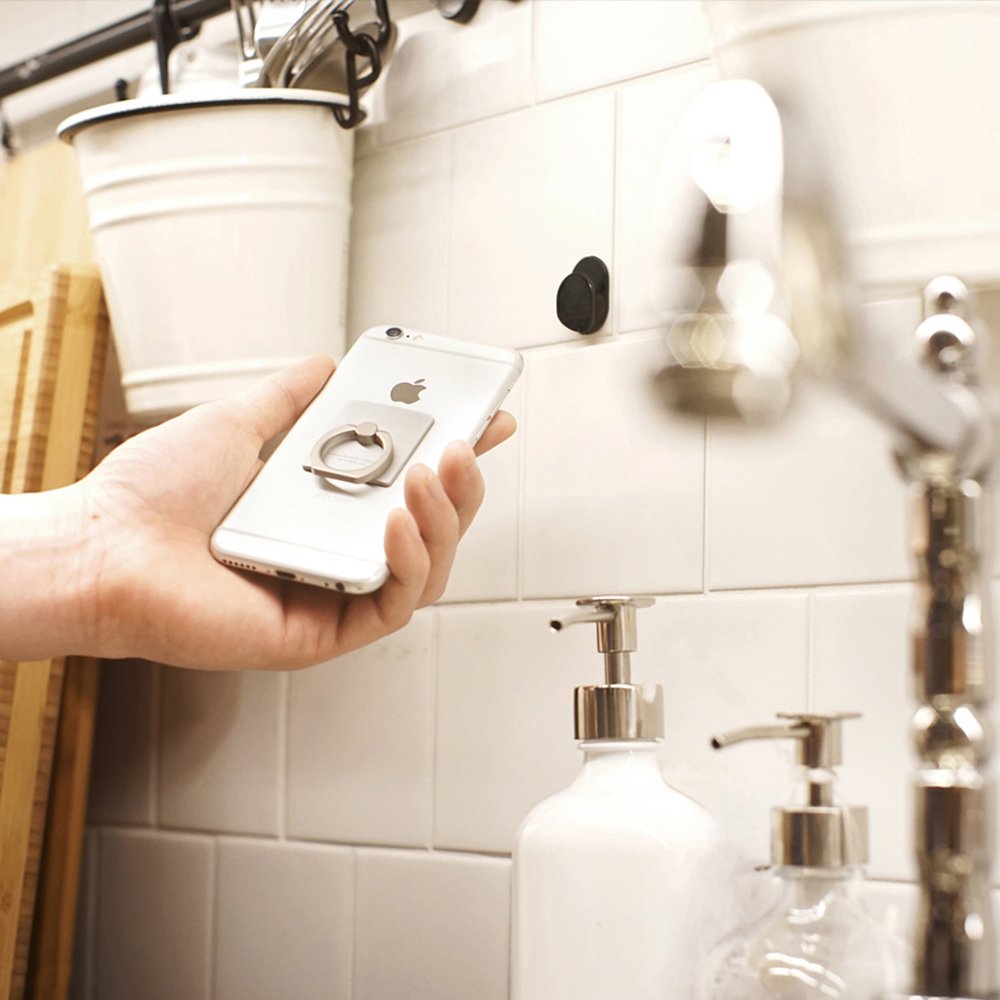 Sonku 6 Piece Ring Hook Mount Accessories, Upgrade Version Phone Mount Hook For Universal Cellphone Finger Ring Holder Grip Stan