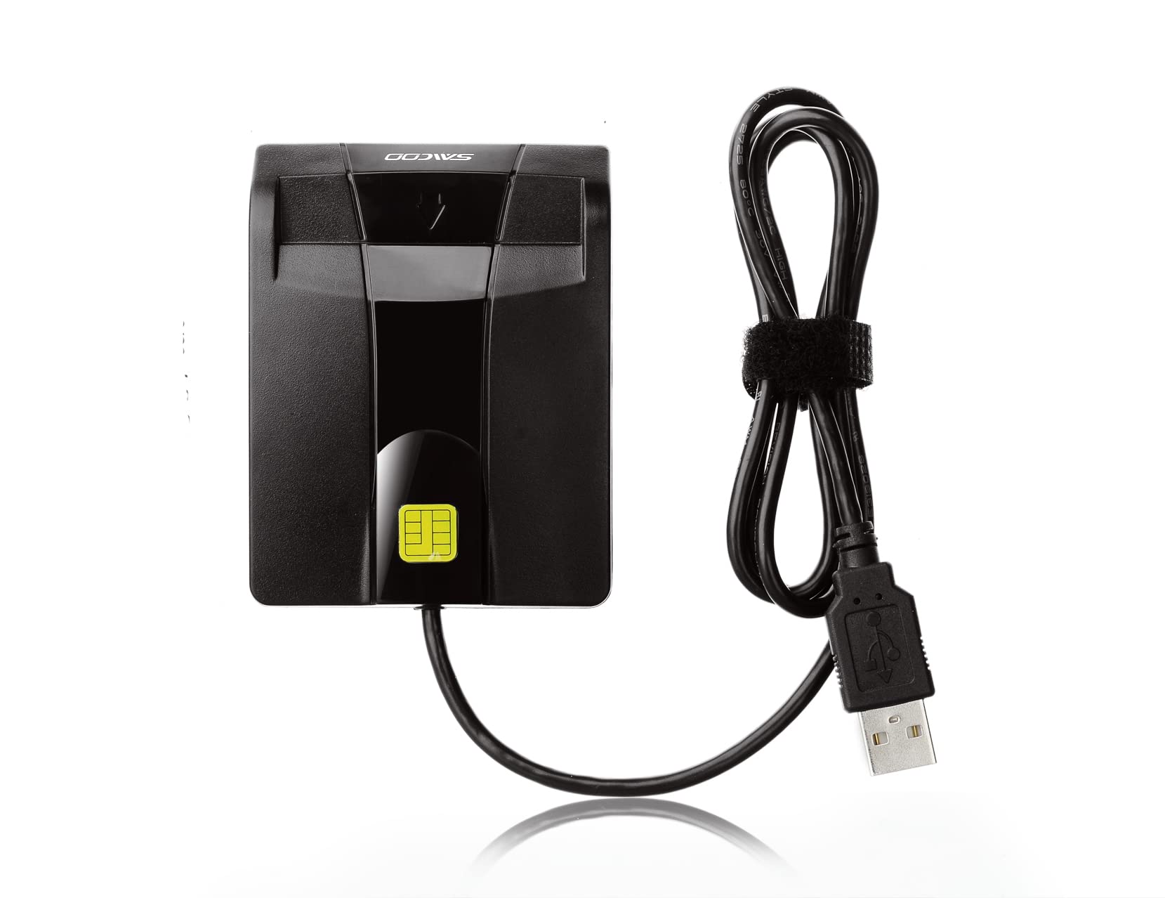 Saicoo Dod Military Usb Common Access Cac Smart Card Reader, Compatible With Mac Os, Win (Horizontal Version)