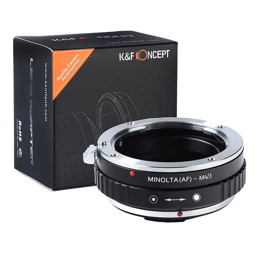 K&F Concept Lens Mount Adapter Compatible With Minolta(Af) Mount Lens To Micro4/3 Lens Camera Body Af M4/3