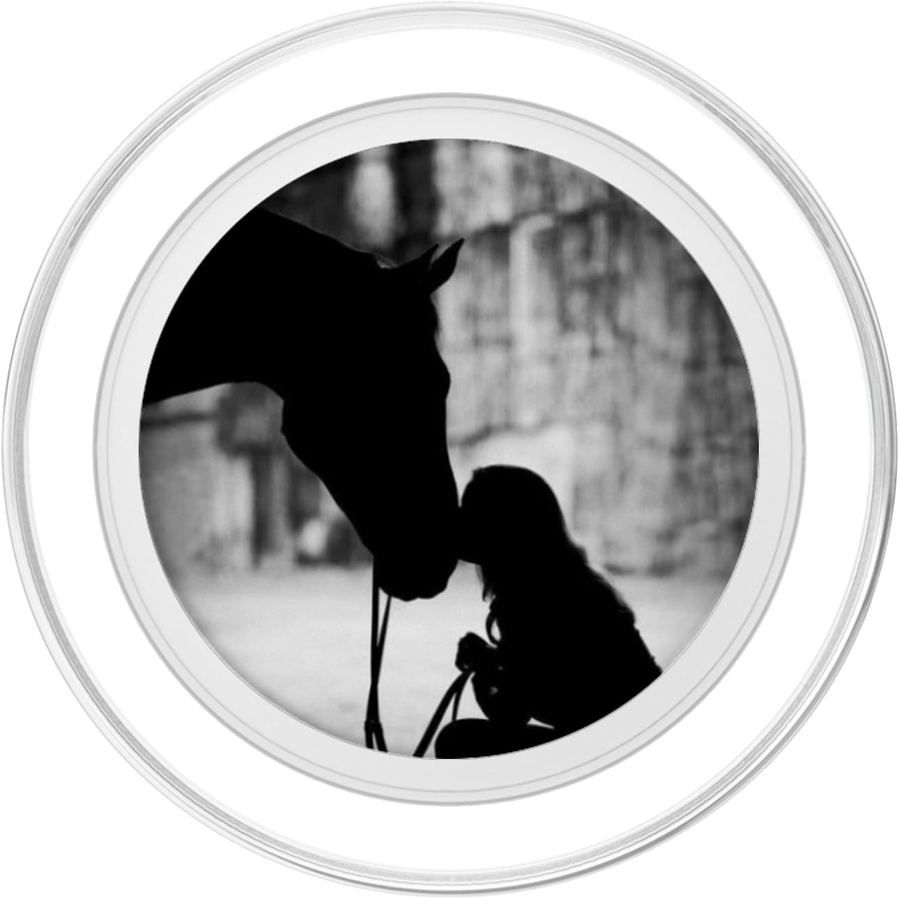 Horse Lover Gift - Just A Girl Who Loves Horses Popsockets Popgrip: Swappable Grip For Phones & Tablets Popsockets Popgrip For M