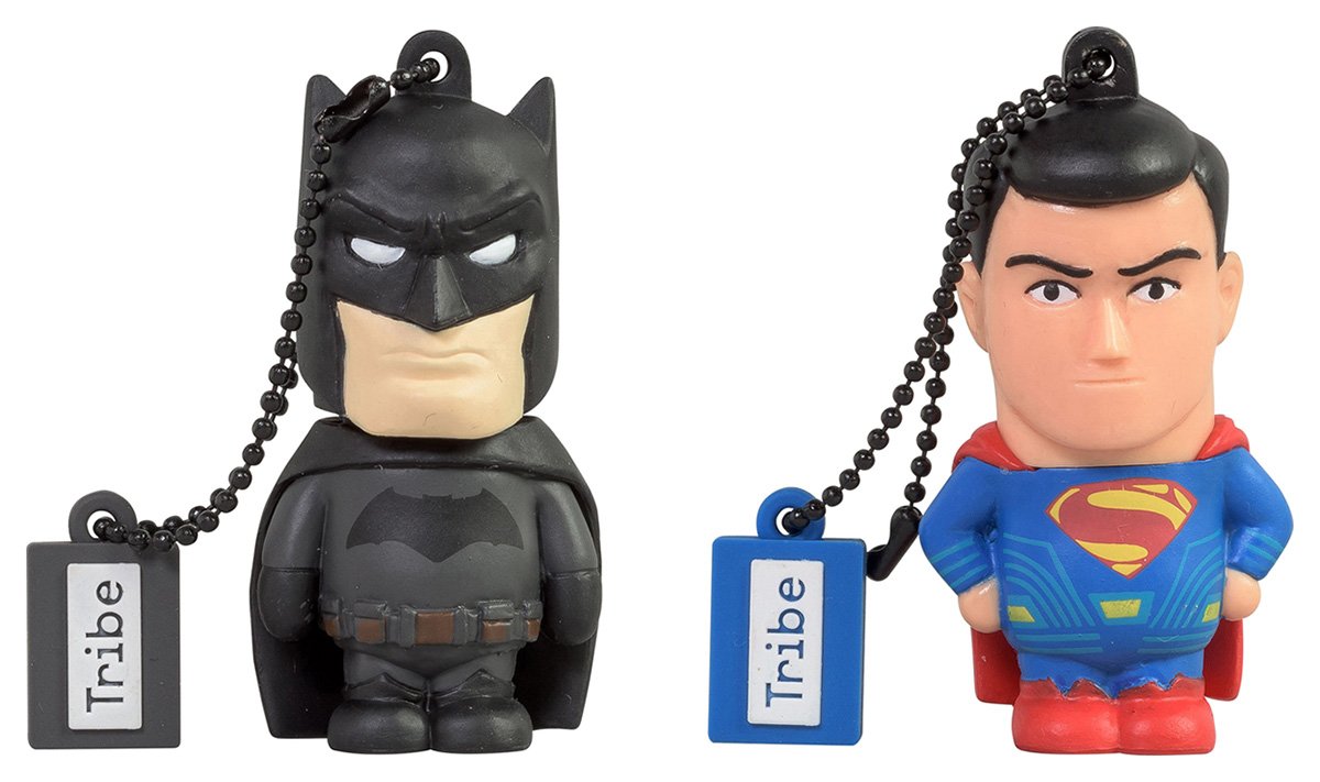 Tribe Dc Comics Warner Bros. Pendrive Figure 16 Gb Funny Usb Flash Drive 2.0, Superman Movie, Clear, Model:Fd033501