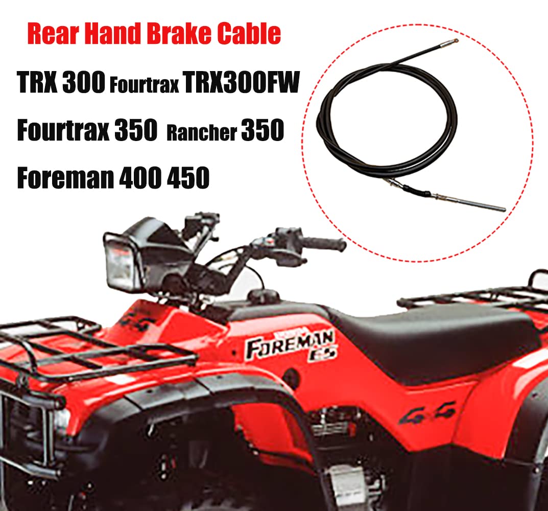 Rear Hand Brake Cable Replace For Honda Trx 300 Fourtrax Trx300Fw Fourtrax 350 Foreman 400 450 Rancher 350 4X4 Atv