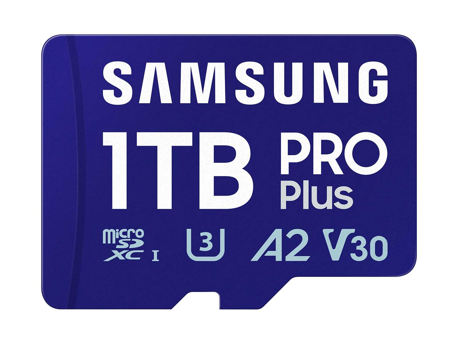 SAMSUNG PRO Plus microSD Memory Card + Adapter, 1TB MicroSDXC, Up to 180 MB/s, Full HD & 4K UHD, UHSI, C10, U3, V30, A2 for And