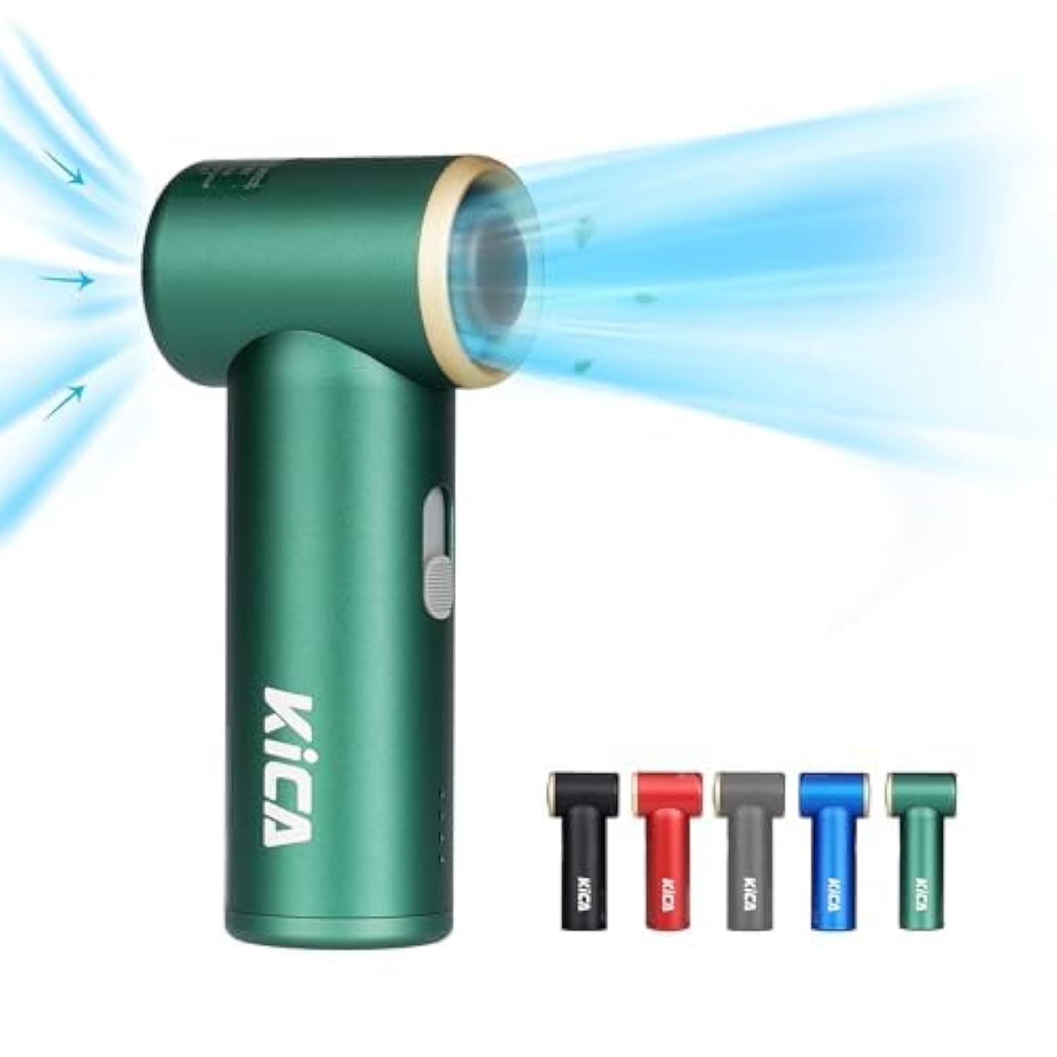 Kica Jetfan Mini Handheld Fan[Max 14Hrs Working Time] Personal Fan With 3000Mah Usb Rechargeable Battery, Metal Shell Turbo Fan,