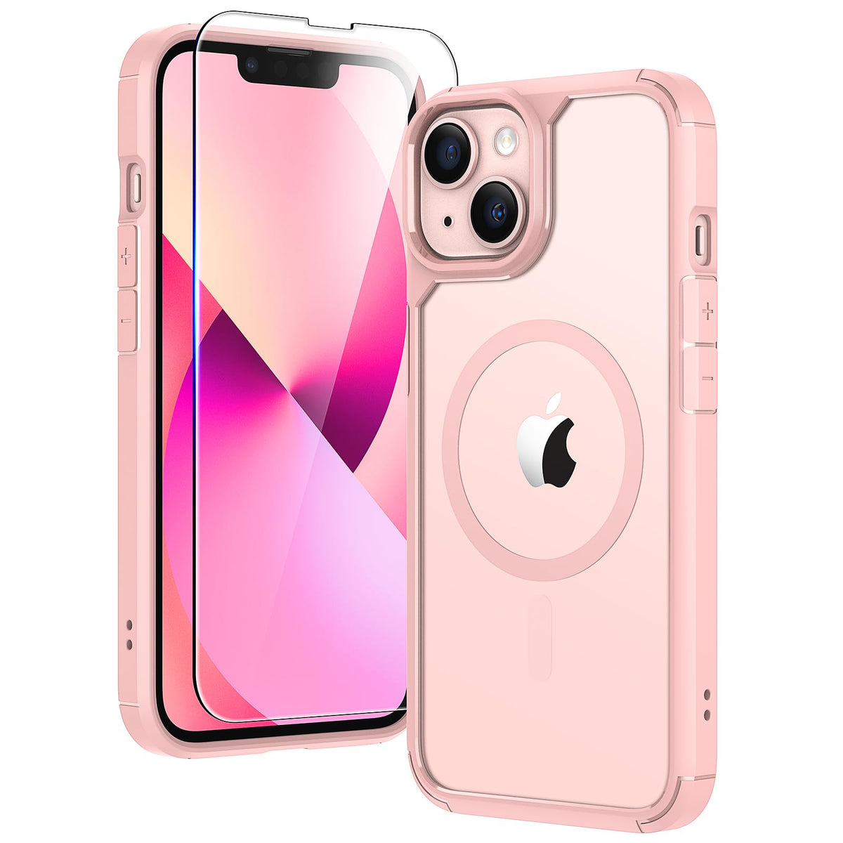 Tauri 3 In 1 Magnetic Designed For Iphone 14 Case For Iphone 13 Case, [Designed For Magsafe] With 2 Screen Protector, Shockproof