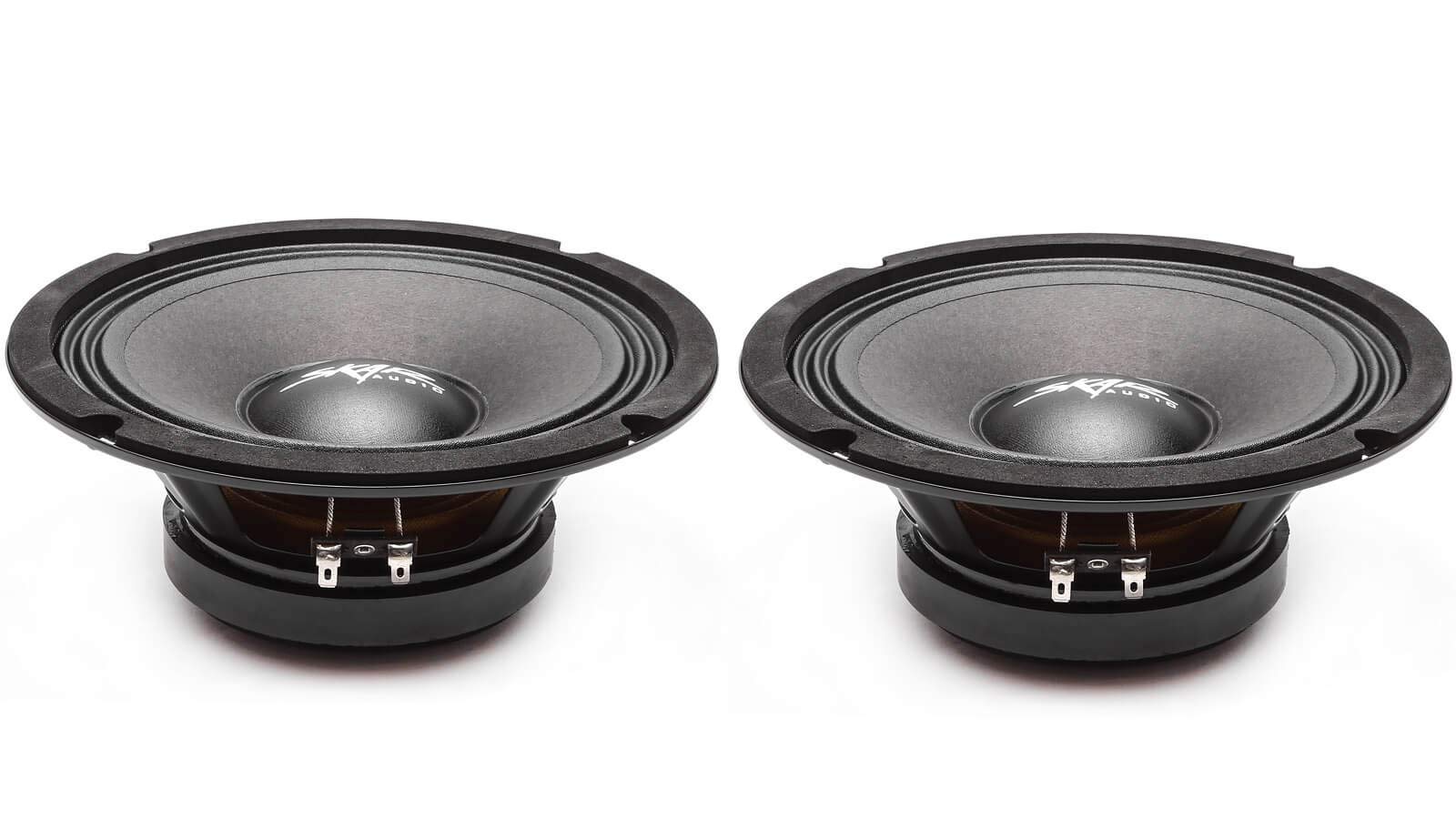 (2) Skar Audio Fsx8 4 350 Watt 8 Inch 4 Ohm Mid Range Loudspeakers   2 Speakers