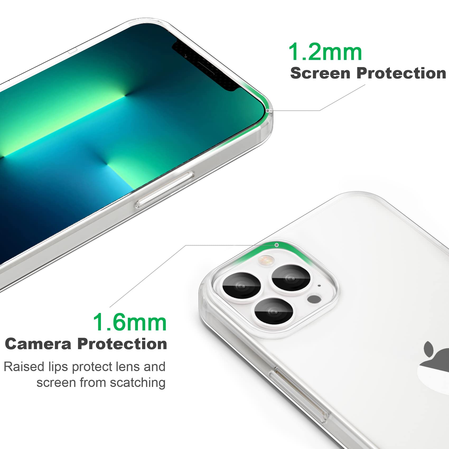 JJGoo iPhone 11 Pro Max Shockproof Slim Phone Case TPU Clear 6.5 inch