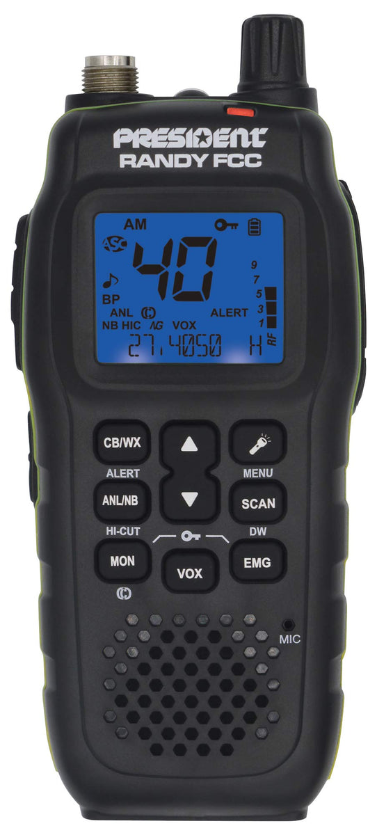 President Randy Fcc Handheld Or Mobile Cb Radio With Weather Channel A ...