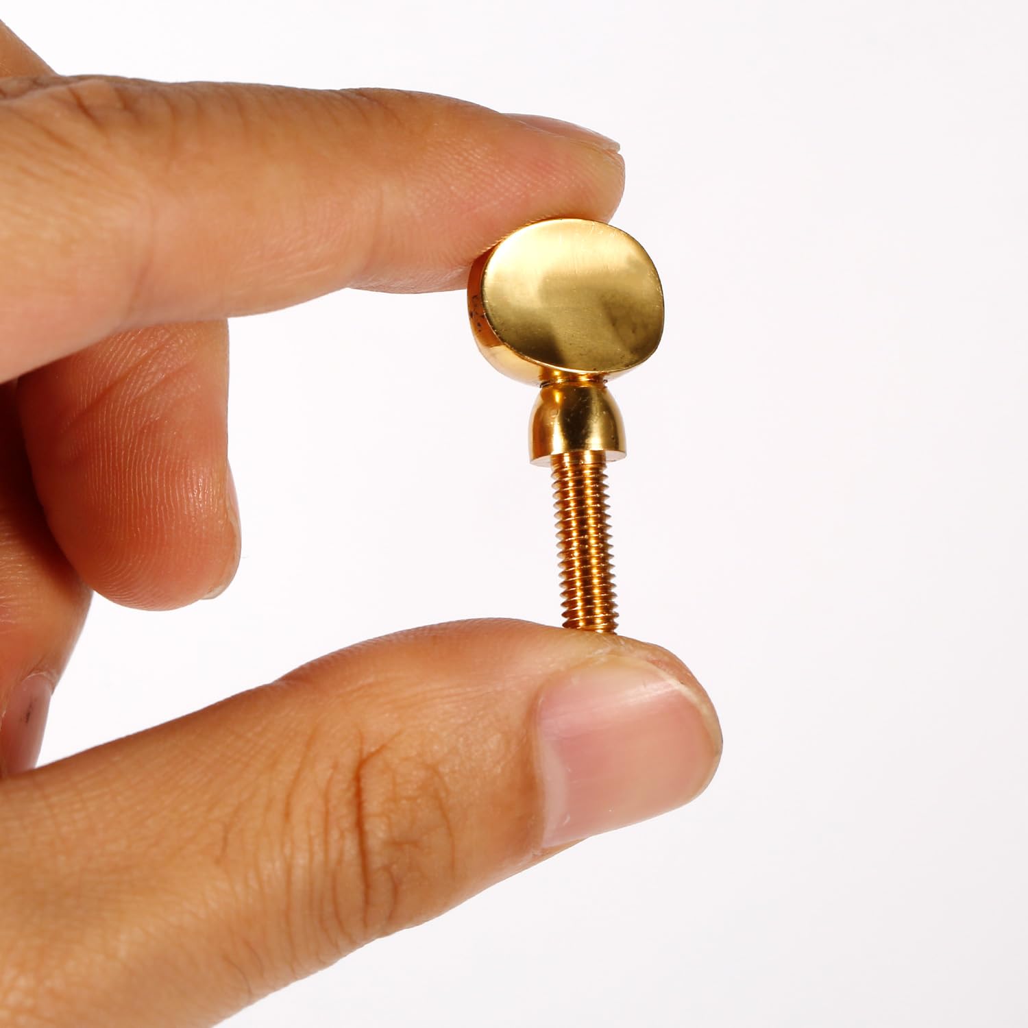 2Pcs Saxophone Neck Screws, Heavy Golden Sax Neck Screw Brass Tightening Attach Sax Screw Tightener For Soprano Alto Tenor, Neck