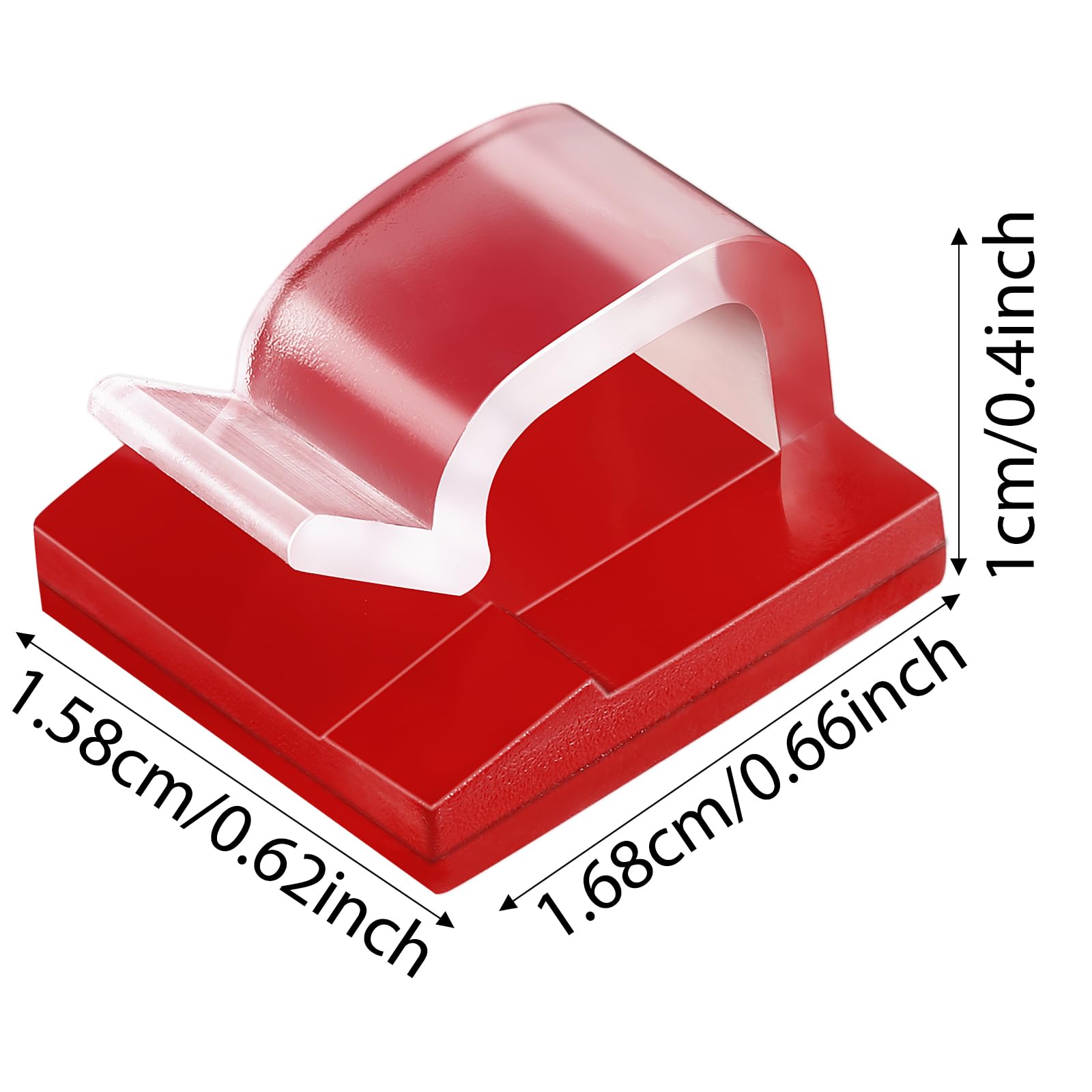 Blulu 100 Pieces Mini Outdoor Cable Clips With Adhesive Tapes Light Clips Decoration Clips Self Adhesive Hooks Wire Holder For C