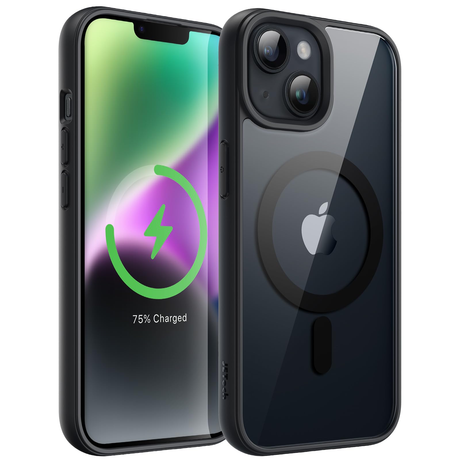 JETech Magnetic Case for iPhone 14 6.1-Inch Compatible with MagSafe, Shockproof Phone Bumper Cover, Solid Color Matte TPU Frame,