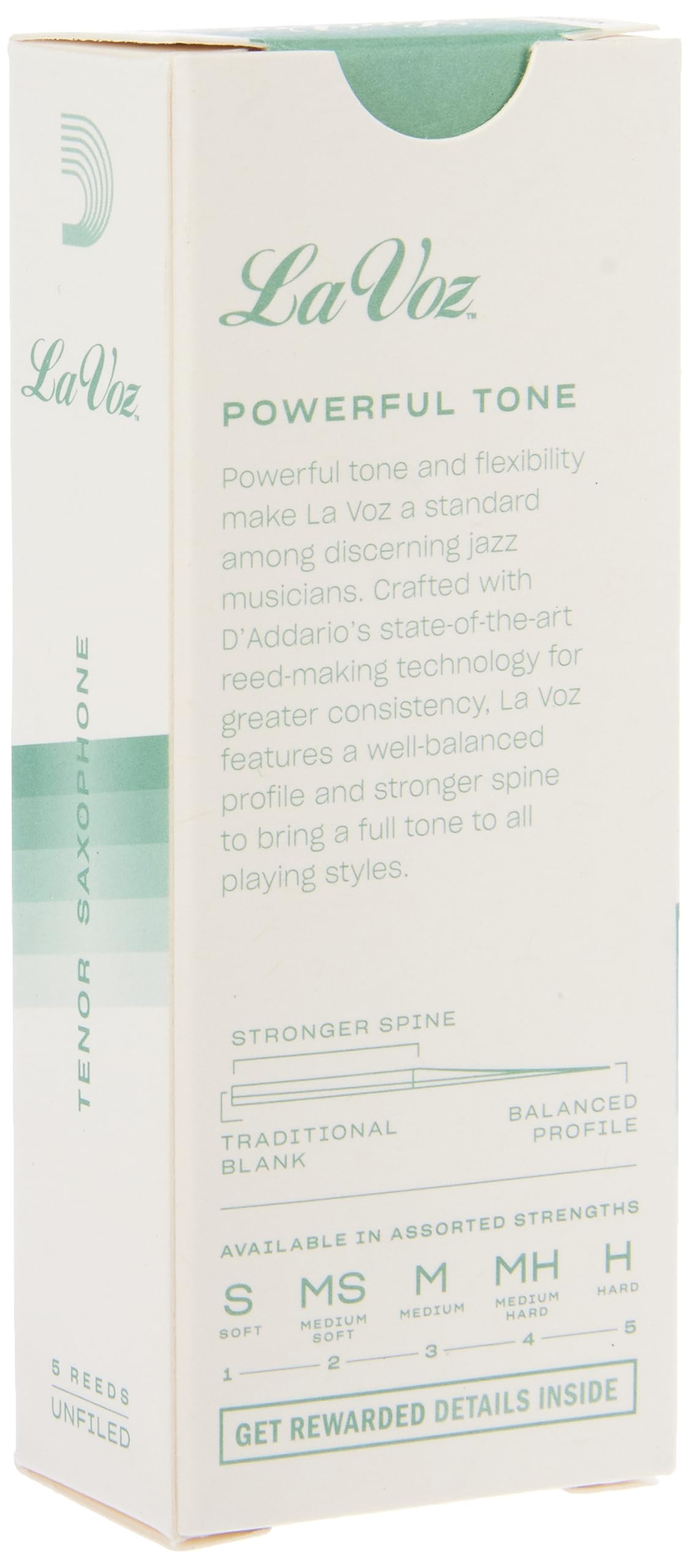 Daddario Woodwinds Tenor Saxophone Reeds (Rkc05Mh)