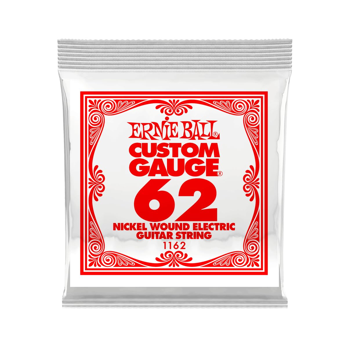 Ernie Ball Nickel Wound Single Guitar Strings 3 Pack .062 3 Pack