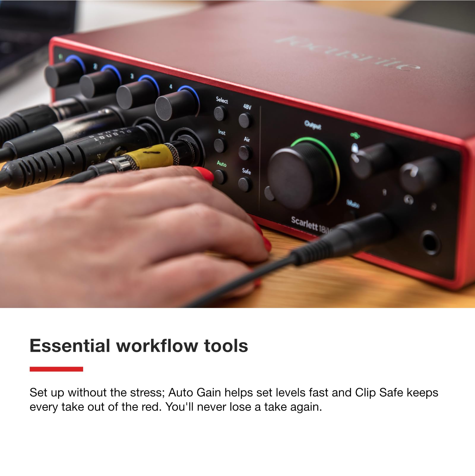 Focusrite Scarlett 18I16 4Th Gen Usb Audio Interface, For Songwriting, Music Production, Recording, And Podcasting   High Fideli