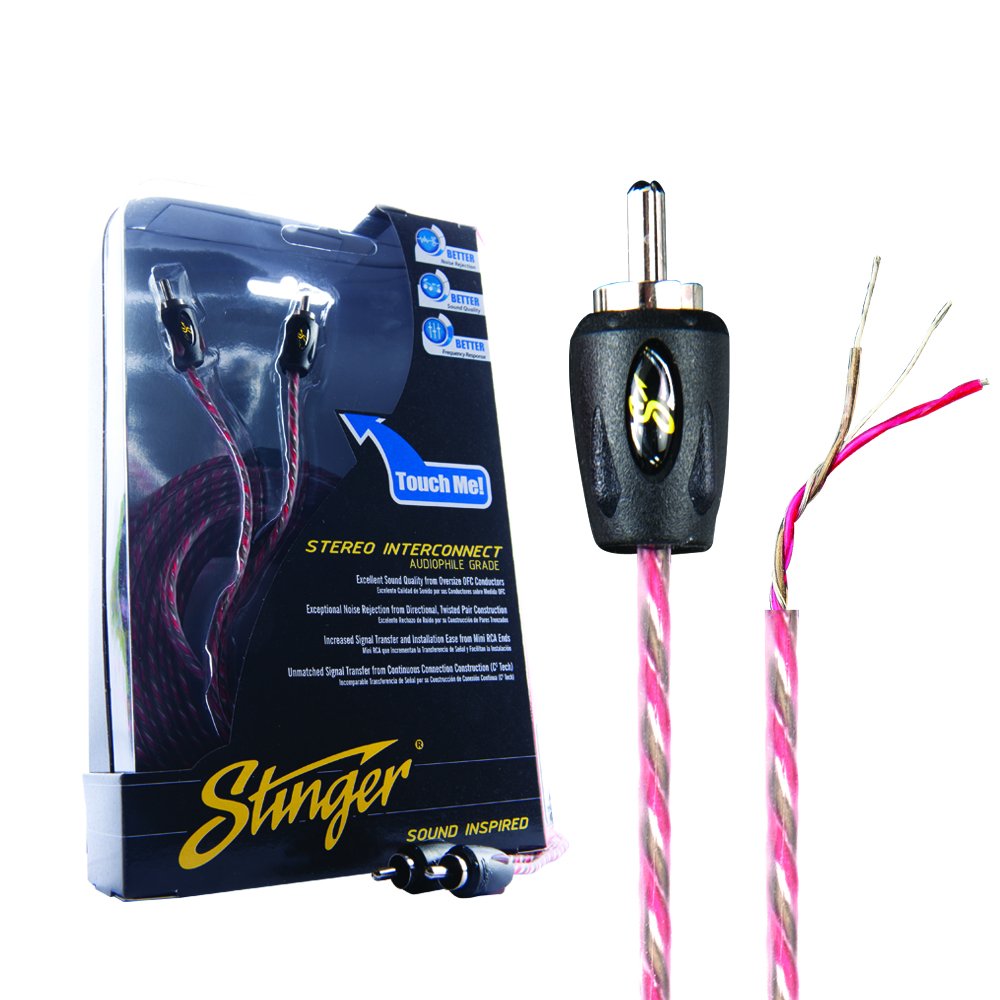 Stinger SI4220 20 -Foot of 2-Channel 4000 Series RCA Interconnect Cable