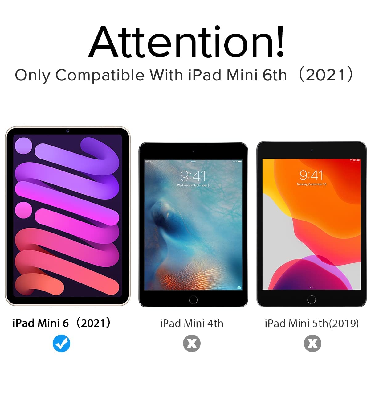 Ivoler 2 Pack Tempered Glass For Ipad Mini 7 8.3' 2024 (A17 Pro)/Ipad Mini 6 8.3' 2021 With [Alignment Frame] Screen Protector, Compatible With Face Id&Apple Pencil For Ipad Mini 6Th/7Th Generation