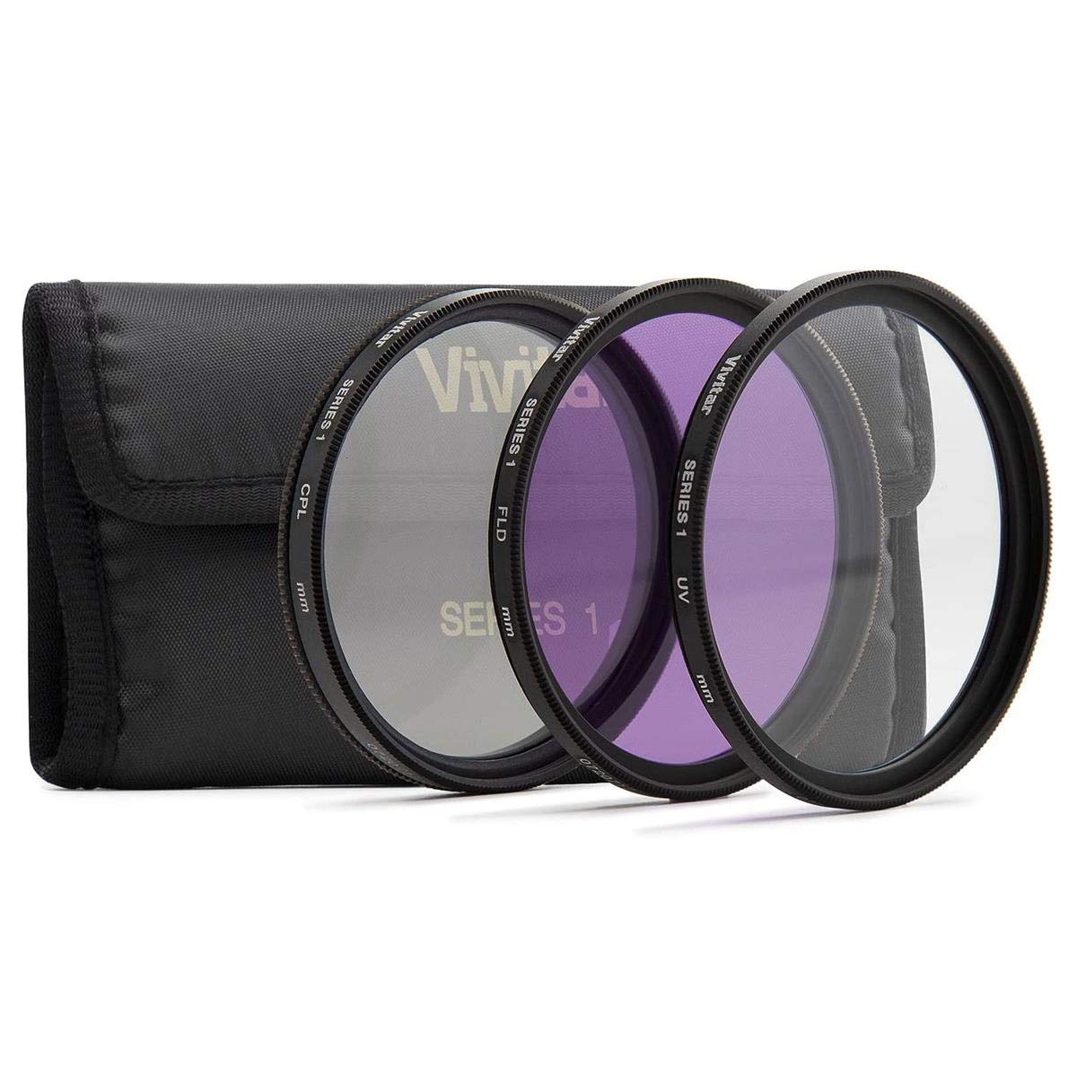 Vivitar 40.5mm 3 Piece Multi Coated Filter Kit UV+CPL+FLD