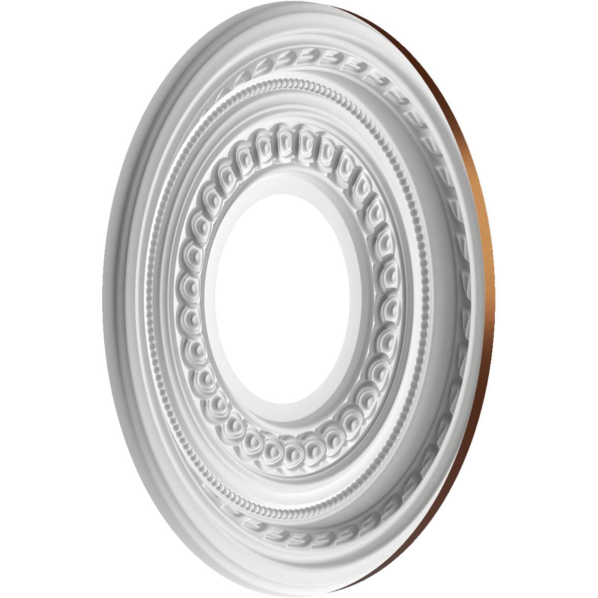 Ekena Millwork Cmp10Cocdc Cole Thermoformed Pvc Ceiling Medallion (Fits Canopies Up To 4 1/4), 10Od X 3 1/2Id X 3/4P, Metallic D