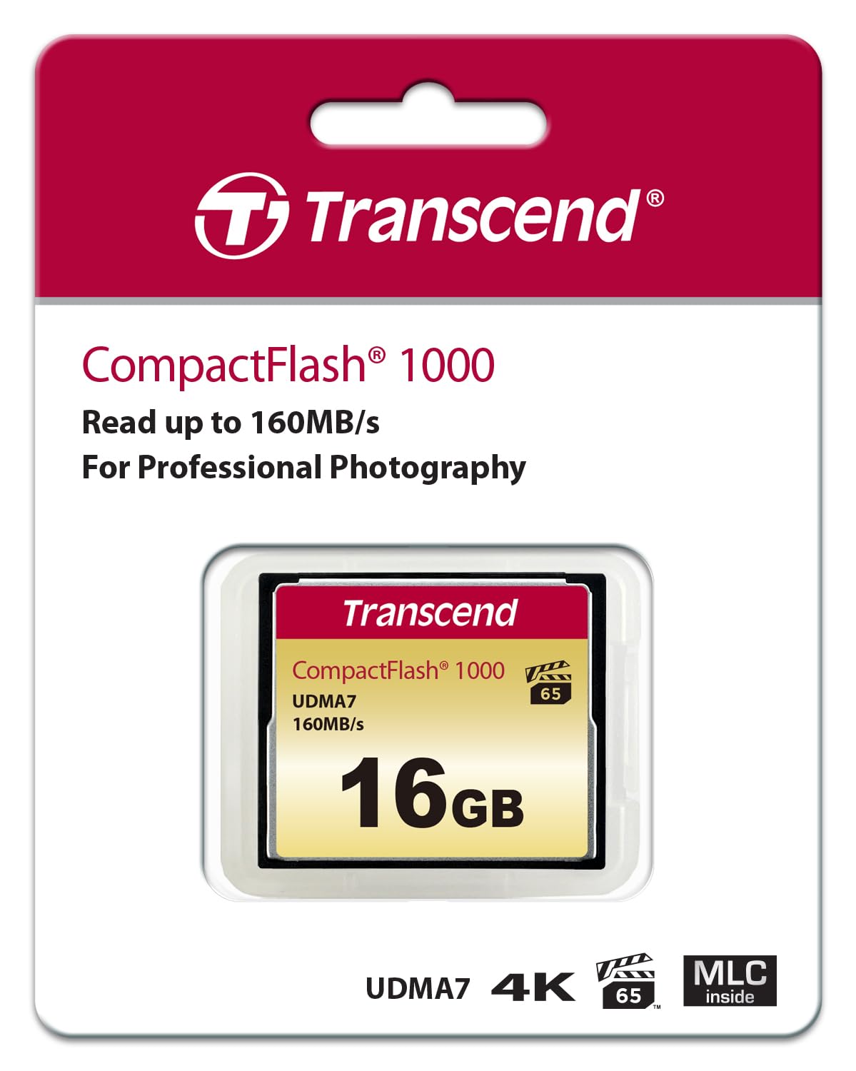 Transcend 16Gb Compactflash Memory Card 1000X (Ts16Gcf1000)