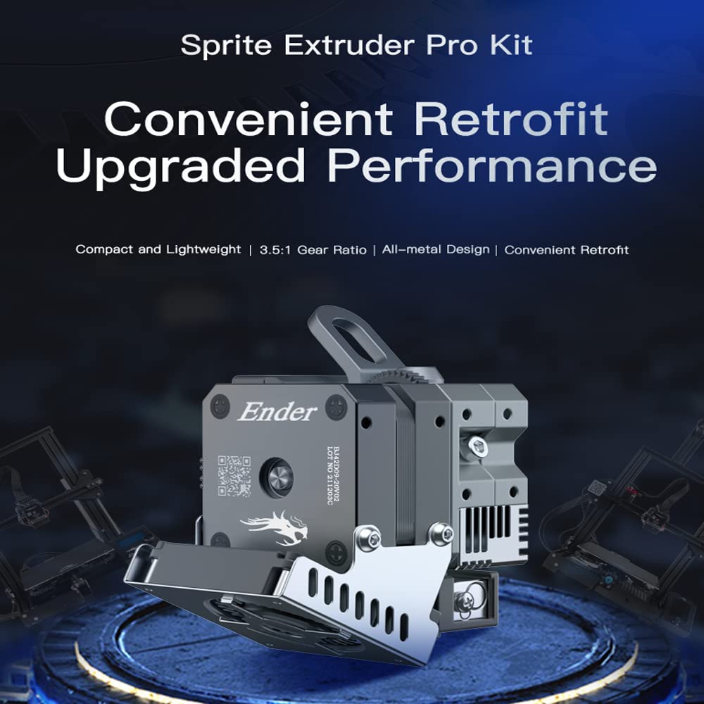 2022 Official Sprite Direct Drive Extruder Pro Kit With 80N Stepper Motor, Direct Drive Upgrade Kit For Creality Ender 3 Pro, En