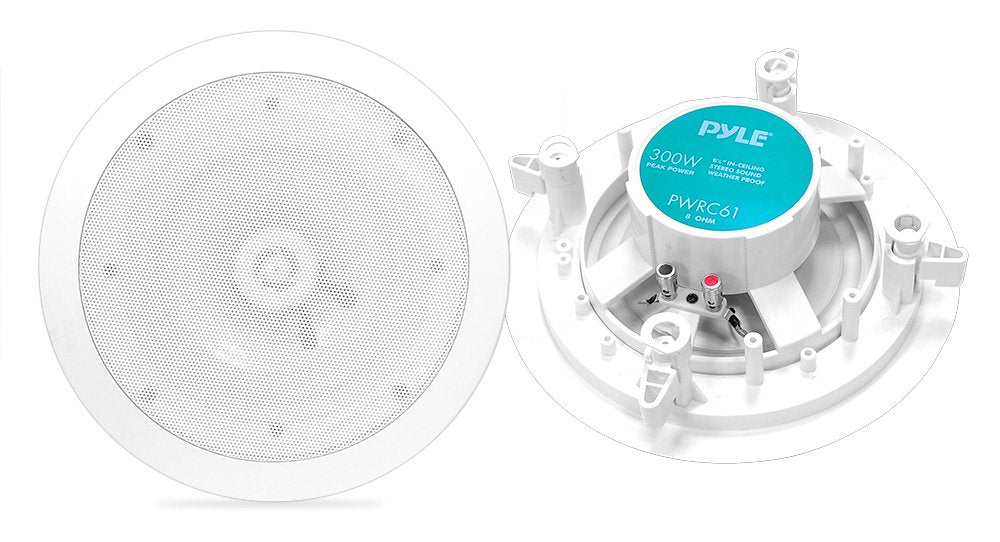 Pyle Speakers 6.5'' In Ceiling Home;8 Ohm Waterproof;300Watt;*Pair*