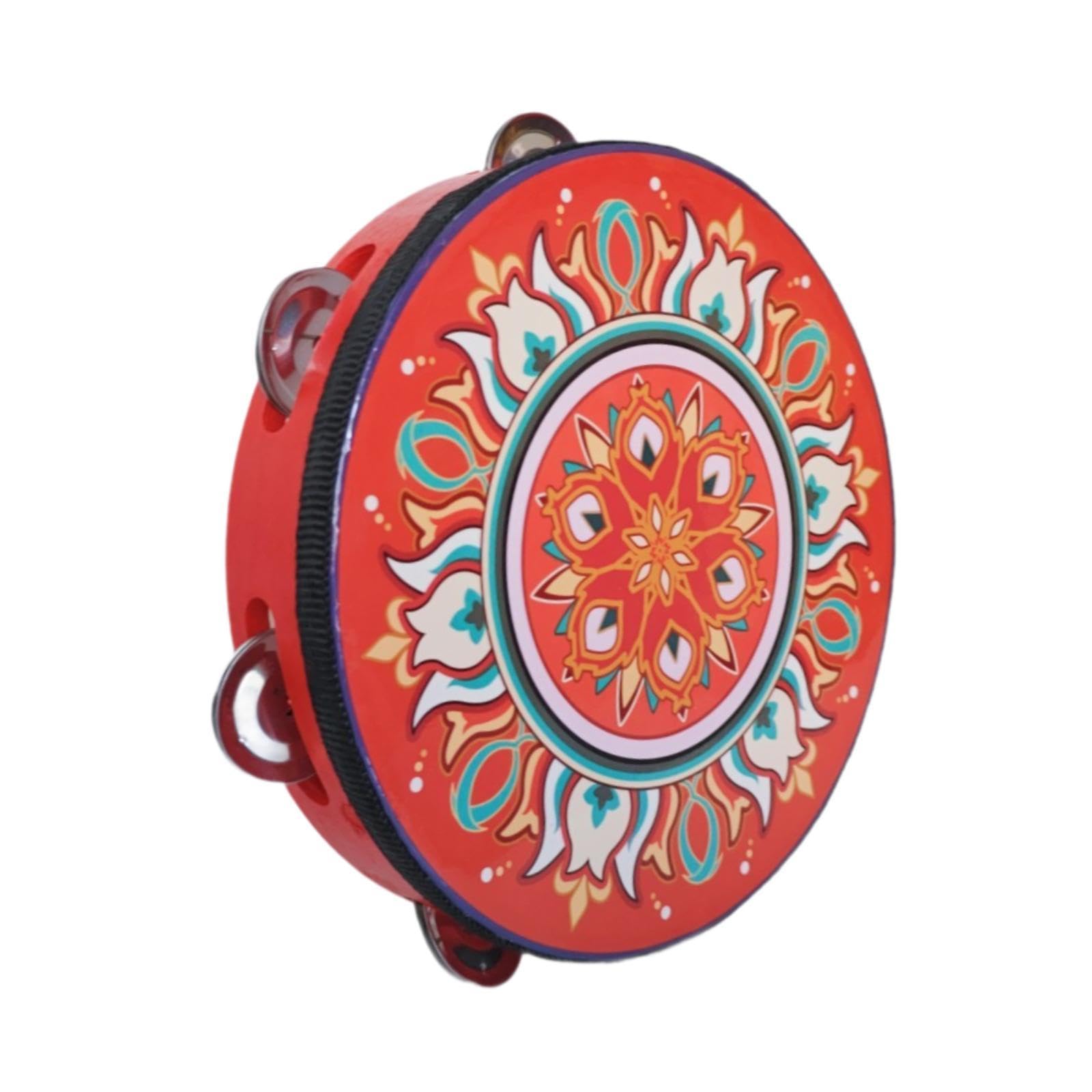 ATORSE 8 inch Tambourine Children Musical Educational Toy for Wedding Party Dancing B