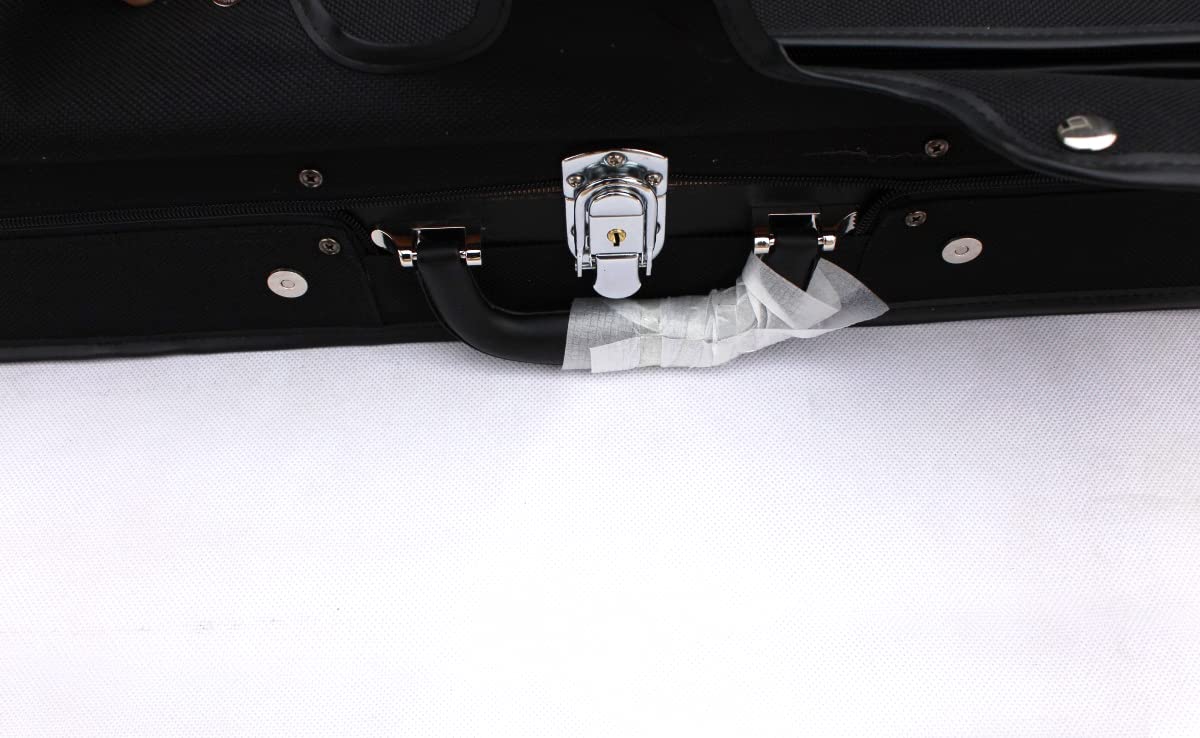 Double Violin Case Viola Case Strong Wood Violin Box Full Size With Back Strap Viola Box