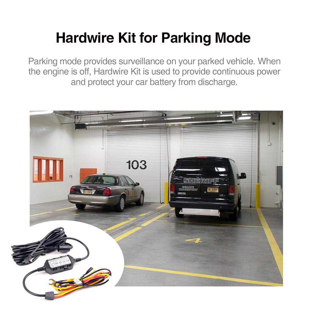 Viofo Hk3 Acc Hardwire Kit For A129, A129 Plus, A129 Pro, A129 Ir, A119 V3, Enables Parking Mode, Low Voltage Protection