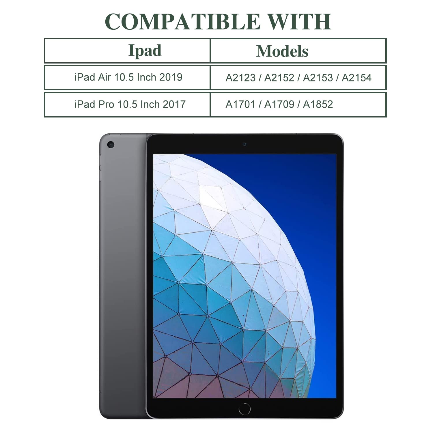 Vimorco Ipad Air 3Rd Generation 10.5 Inch 2019 Case / 2017 Ipad Pro 10.5 Case, Smart Cover Ultra Slim Lightweight Stand Case She