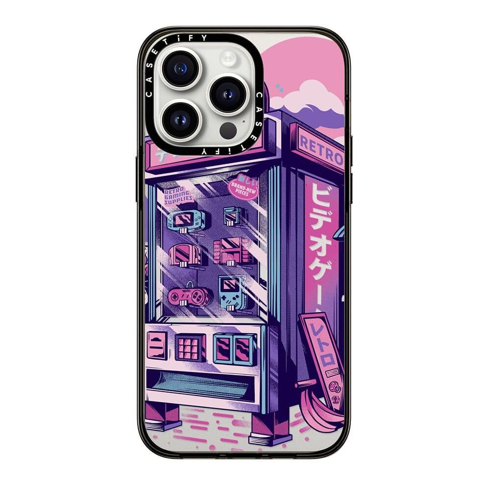 Casetify Compact Iphone 15 Pro Max Case [2X Military Grade Drop Tested / 4Ft Drop Protection]   Art Prints   Retro Vending Machi