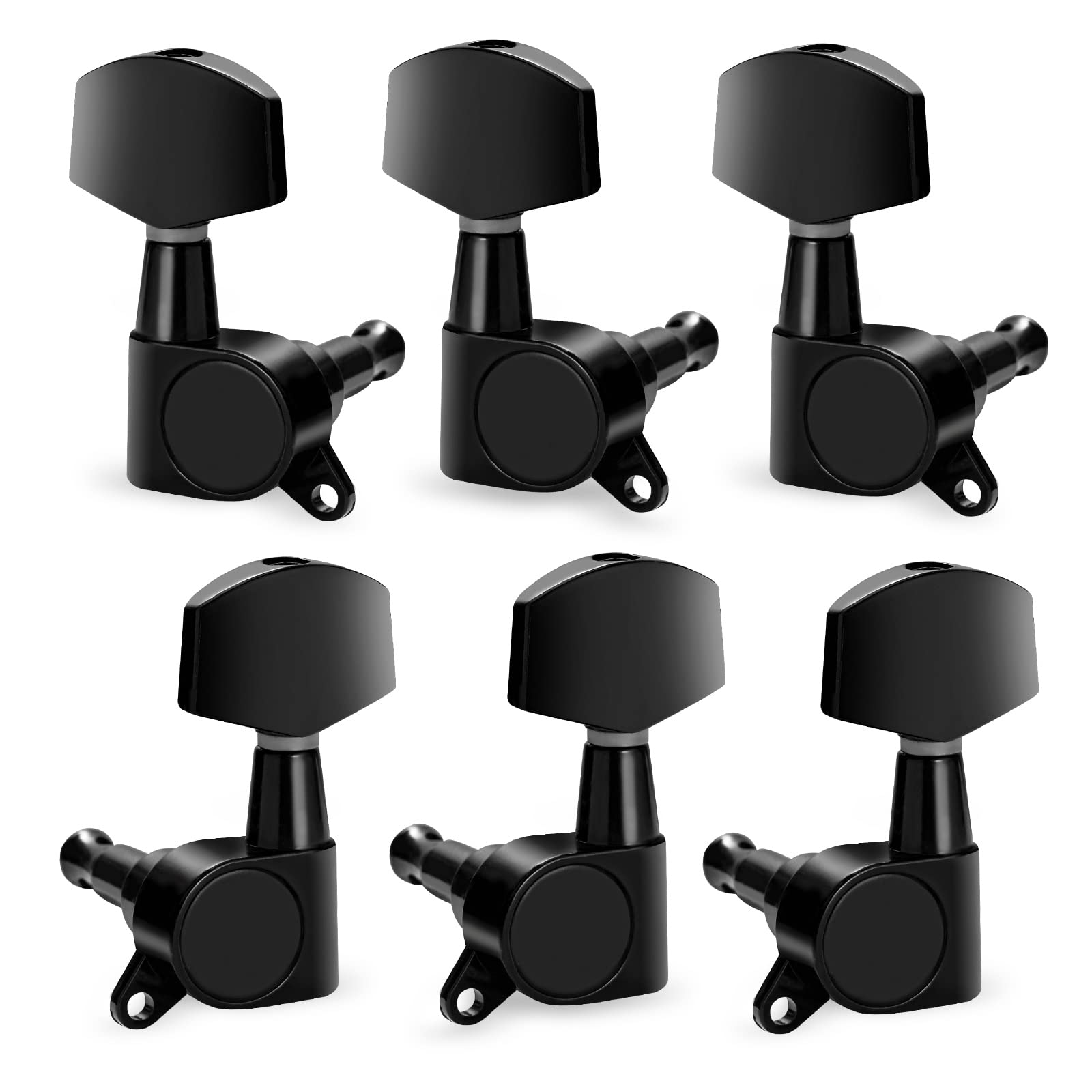 Vangoa 3L3R 6 Pieces Semi-closed Guitar String Tuning Pegs Tuner Machine Heads Knobs Tuning Keys for Acoustic or Electric Guitar