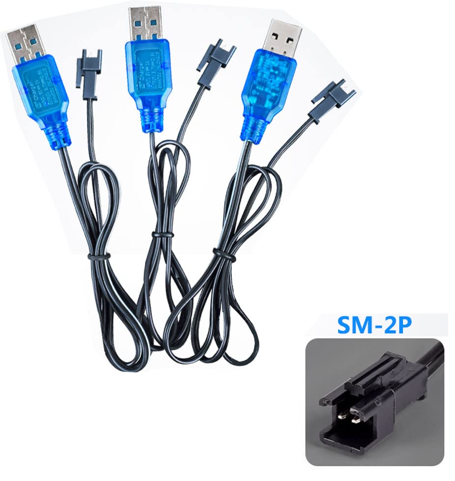 3.7V 800Ma Fast Usb Charger Cable With Sm 2P Connector Plug Fit For 3.7V 500Mah 800Mah 1500Mah Lithium Lipo Battery 3.7V Fast Us