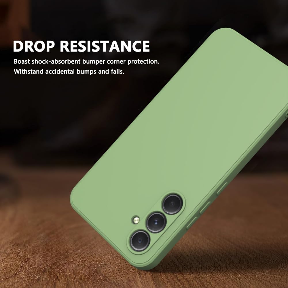 Wogroo For Samsung Galaxy A34 Case Green, Scratch Resistant With Soft Touch, Slim Thin Phone Cover For Samsung Galaxy A34