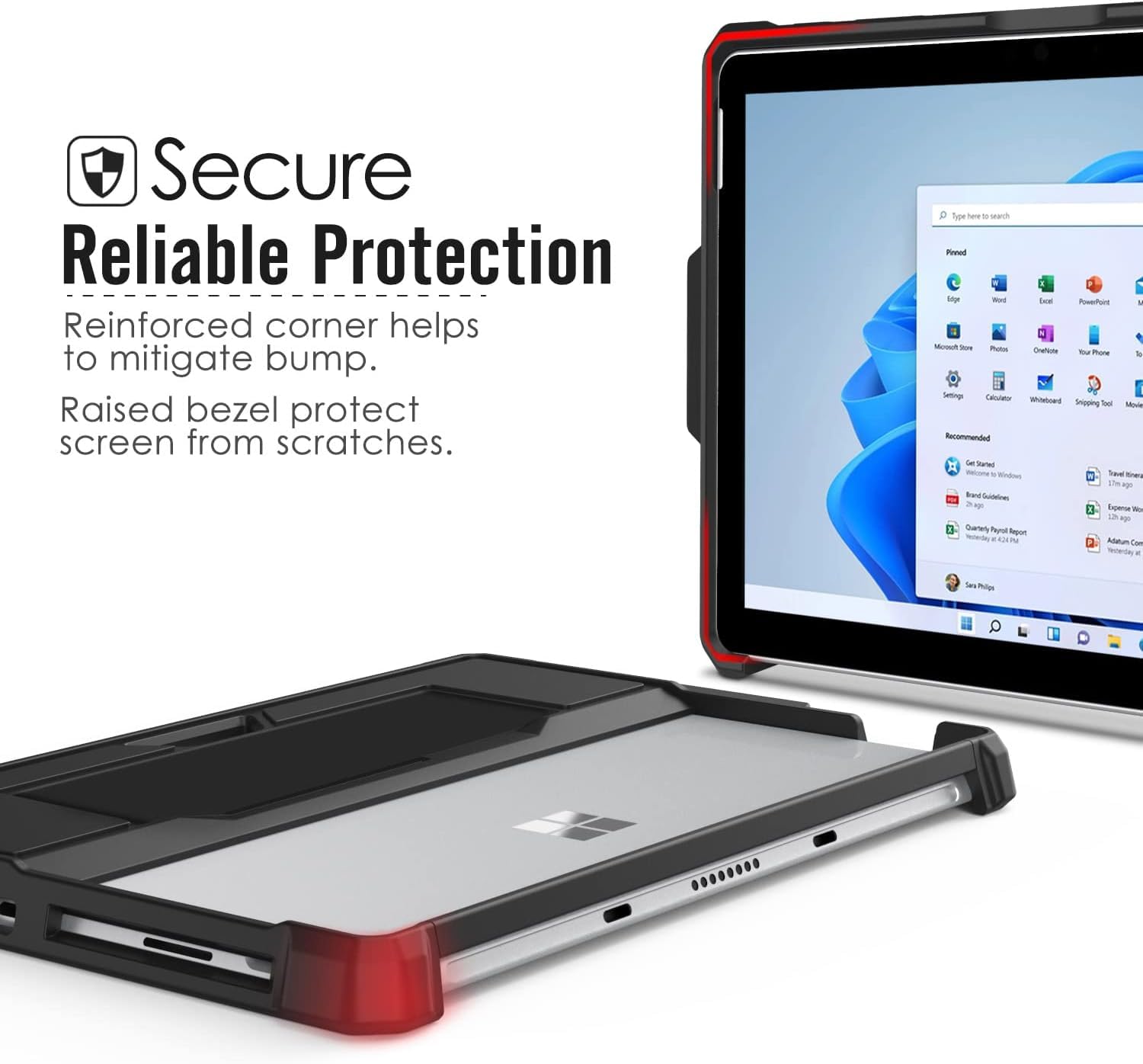 Moko Case Fit Microsoft Surface Go 4 /Surface Go 3 / Surface Go 2 / Surface Go Case, All-In-One Protective Cover Case With Pen H