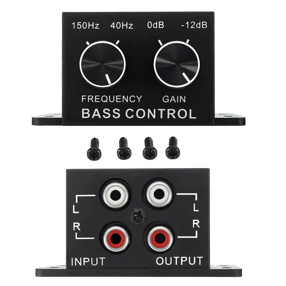 Nobsound Auto Car Amplifier Audio Subwoofer Bass Control Knob Sub Gain Equalizer Regulator Frequency Controller Rca Line Level A