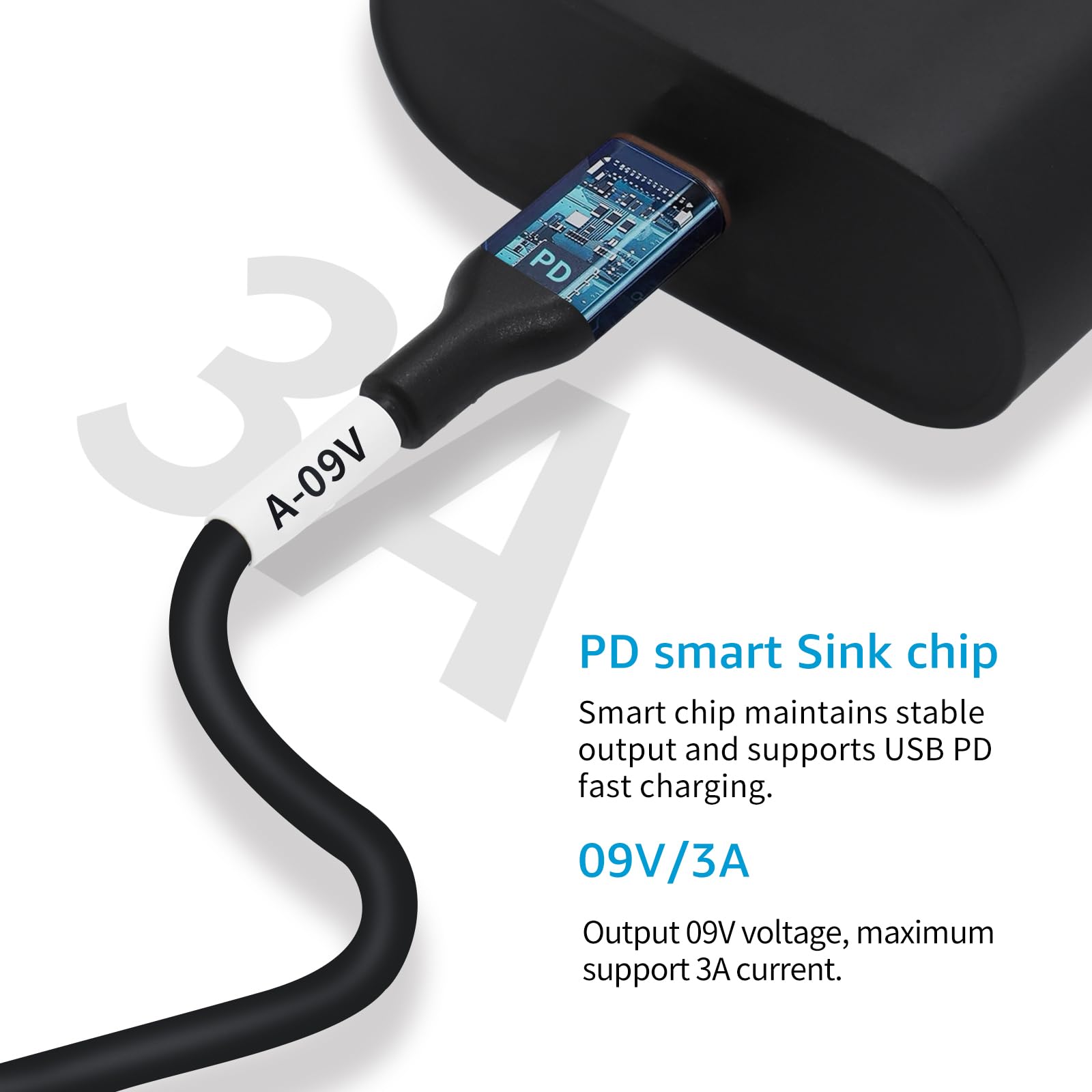 Dsd Tech Magicconn Sh-Cp09A Usb Type C Pd To Dc Power Cable(55X25)-9V