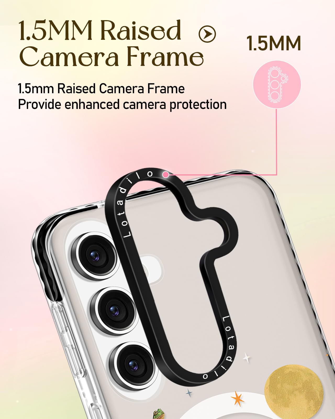 Lotadilo Cute Case For Samsung Galaxy S24 Fe For Women Girls - Funny Butterfly Mogu Design Compatible With Magsafe Magnetic Ring