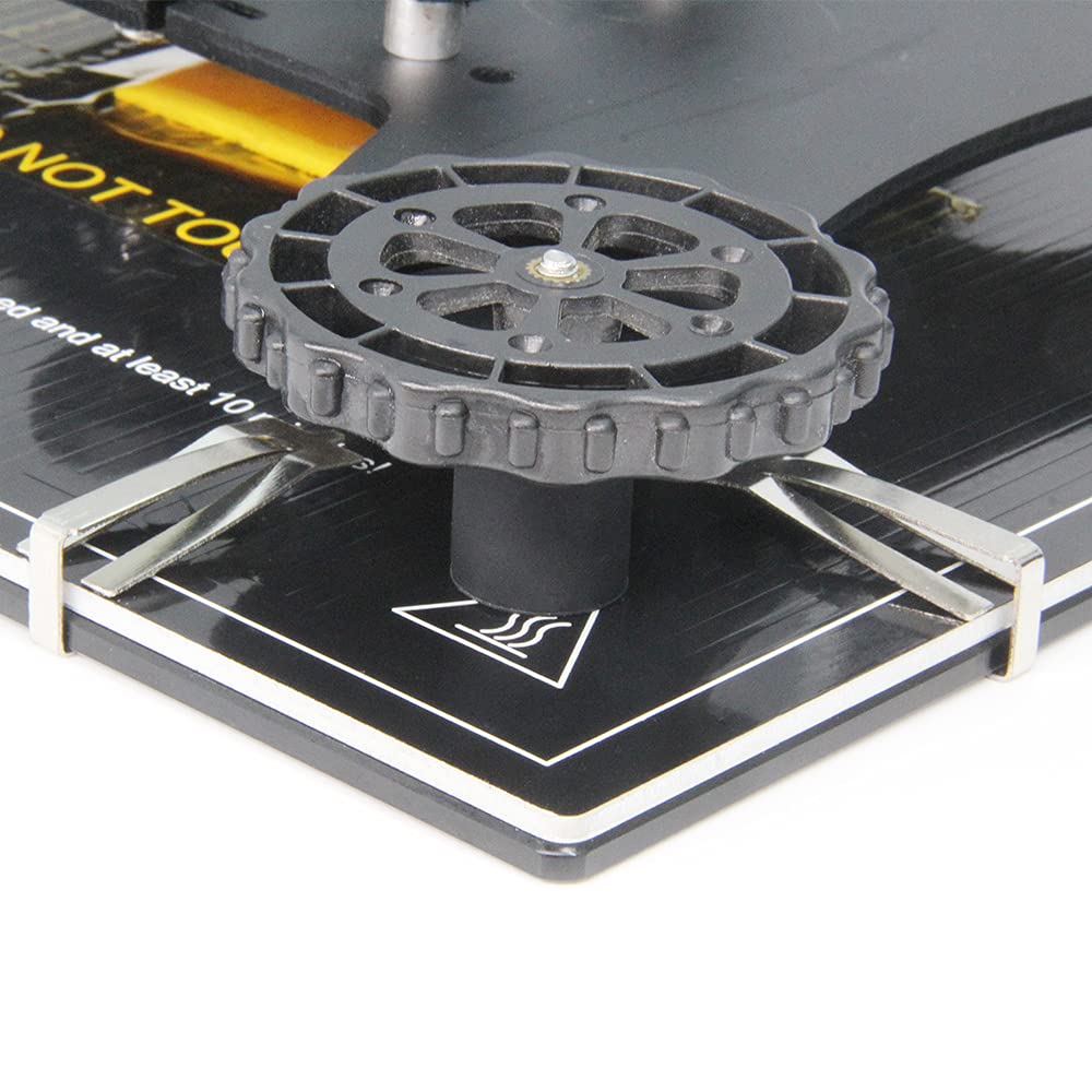 Zeberoxyz 10Pcs Glass Bed Spring Turn Clips,Stainless Steel Glass Bed Clips Platform Clamps Stable For Creality Ender 3 Pro, End